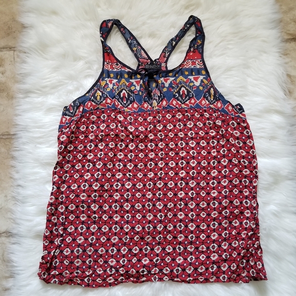Lucky Brand Printed Sleeveless Blouse Medium - Picture 2 of 6